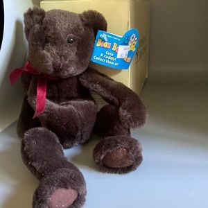 Cute purple bear 10” long.